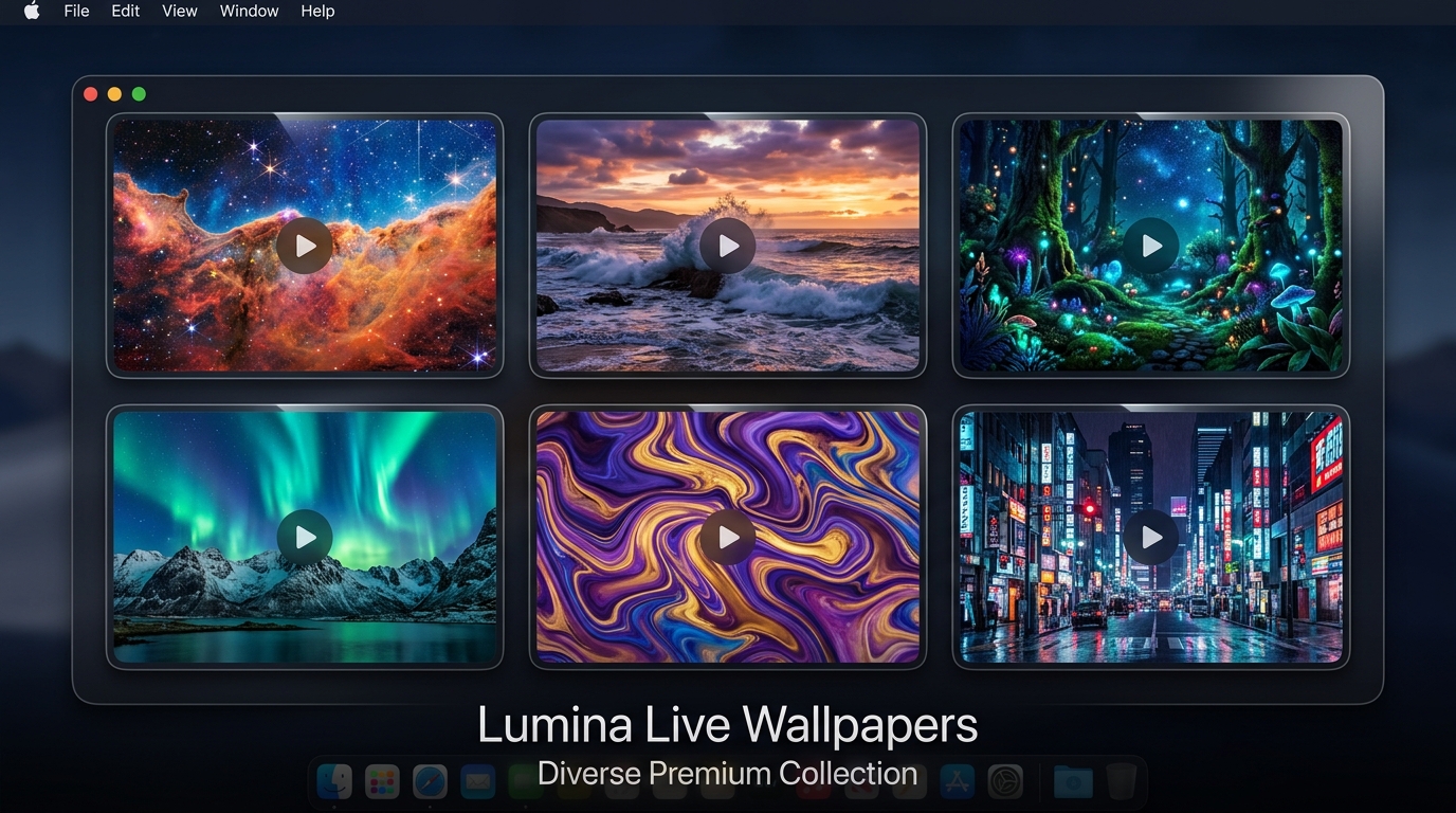 Grid of wallpaper thumbnails