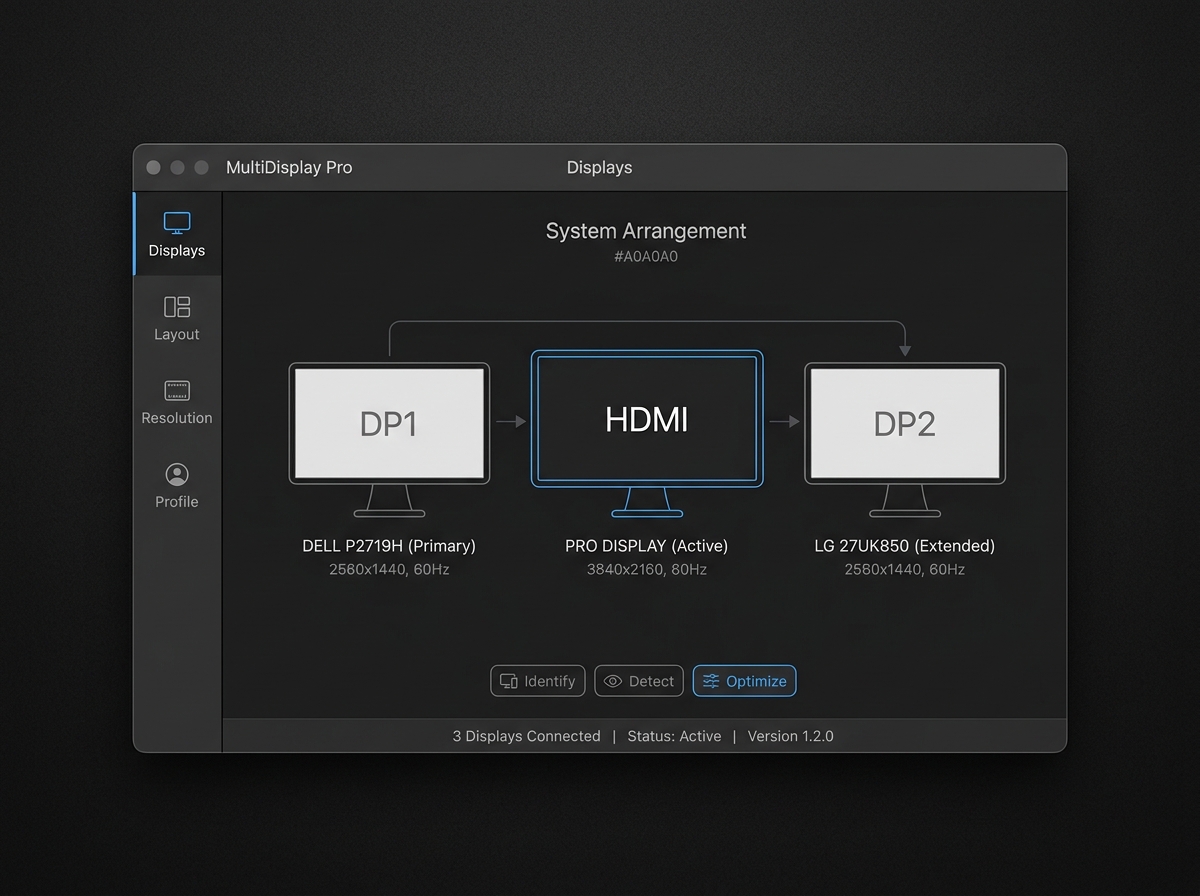Detect monitors