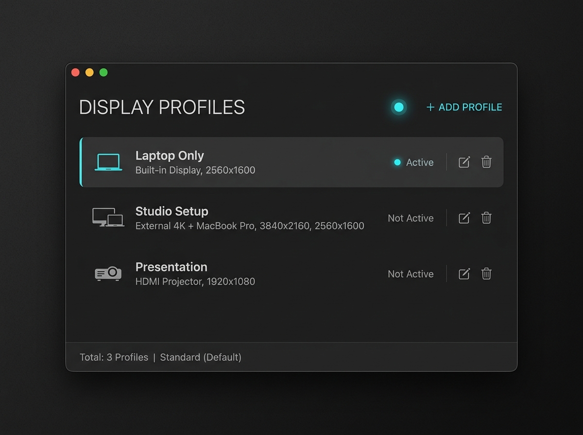 Save profile